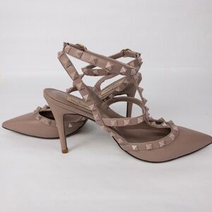 VALENTINO GARAVANI  Rockstud Ankle Strap Pumps heels  size 40